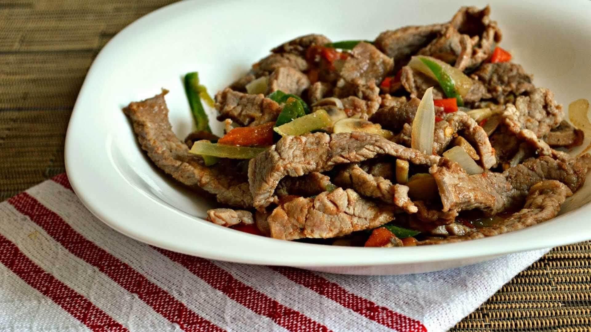 Bistec a la mexicana de 246.2 Kcal