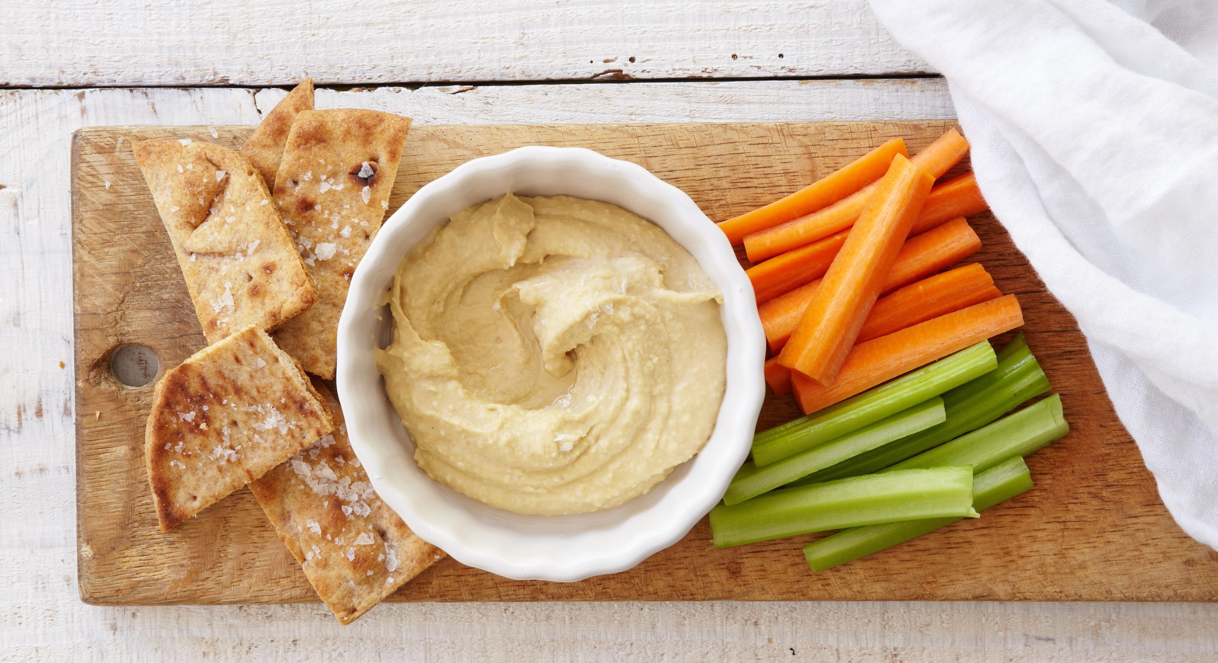 Hummus con vegetales