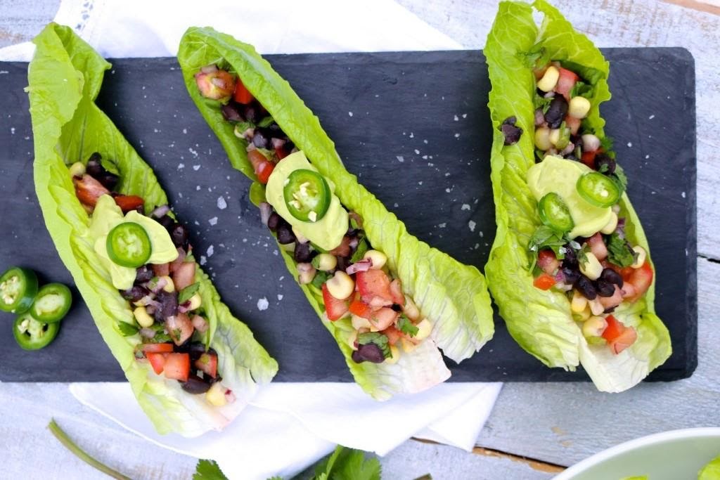 Tacos de lechuga tex mex de 276 Kcal