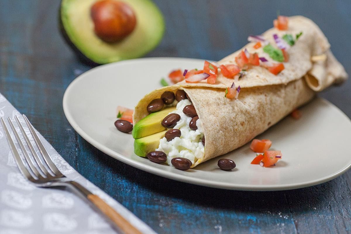 Burrito de claras de 395.52 Kcal