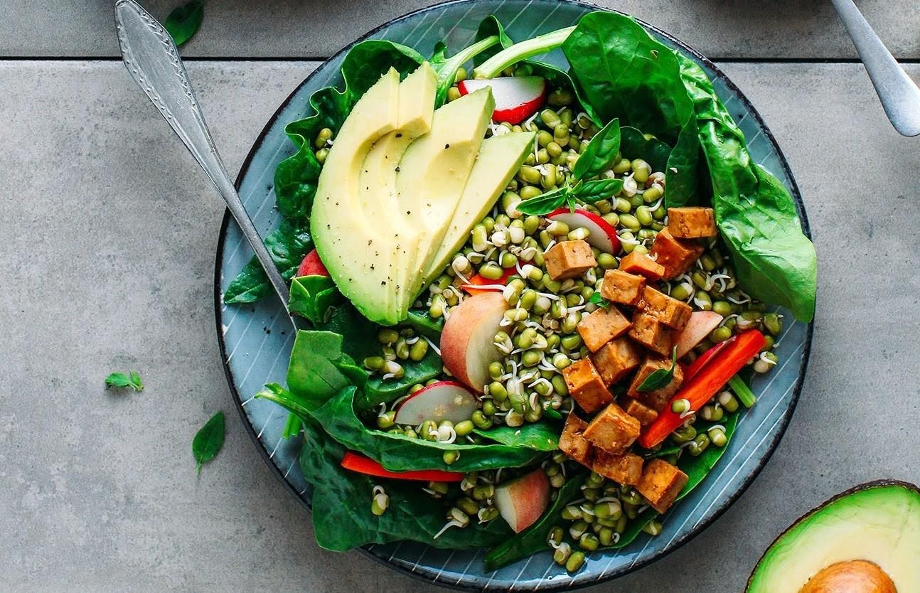 Ensalada de germen de lenteja y manzana de 227 Kcal - Receta fácil en la  app Avena