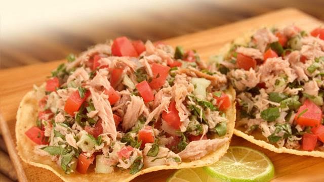 Tostadas de atún de 213 Kcal