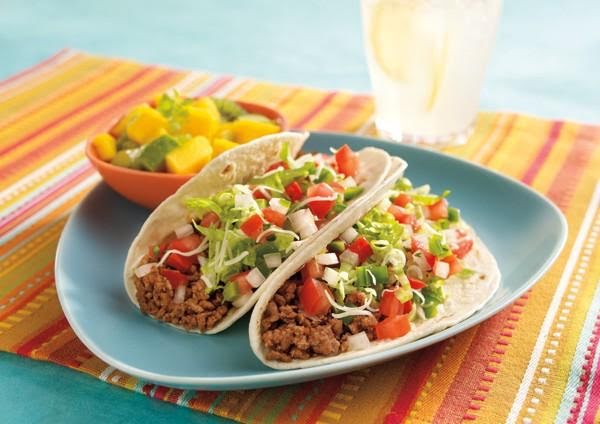 Taco de carne molida de 270.2 Kcal