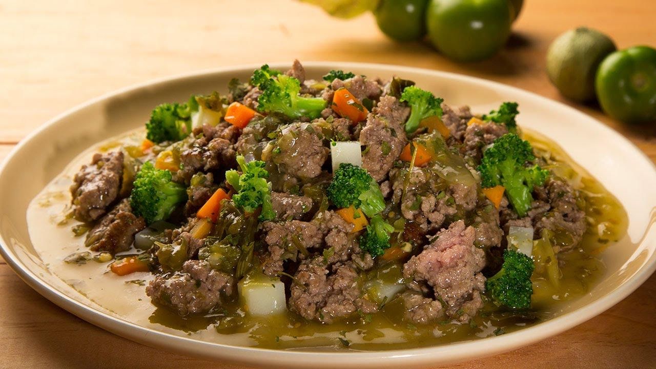 Picadillo en salsa verde