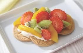 Tartaleta de marias con fruta de 388 Kcal