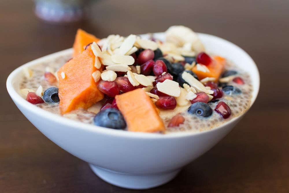 Pudín de chía con avena de 246 Kcal - Receta fácil en la app Avena