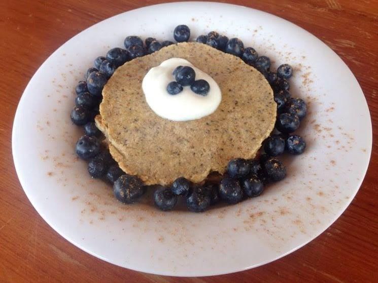 Hotcakes de avena con chía de 240.32 Kcal