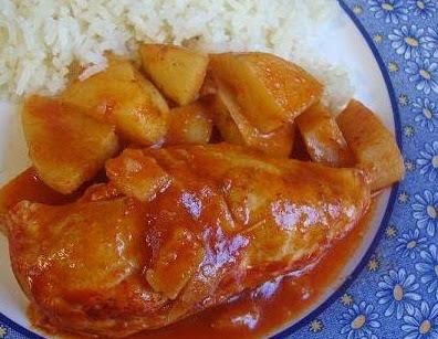 Pollo en chile rojo por Avena Salud - Receta fácil en la app para  nutriólogos Avena