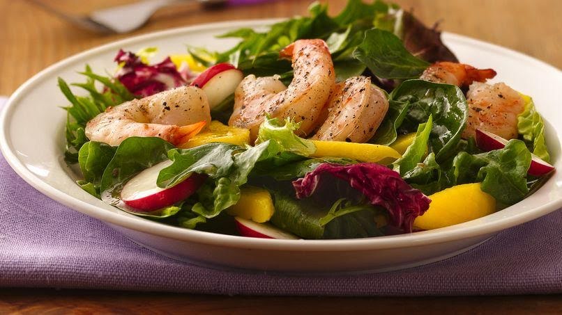 Ensalada de camarones de 229.16 Kcal