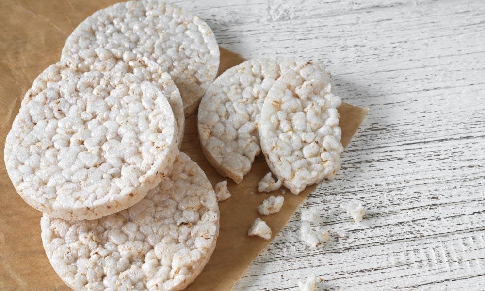 Tortitas de arroz con mermelada de fresa natural de 196.35 Kcal