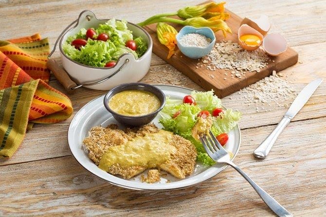 Milanesa de res empanizada con amaranto por Avena Salud - Receta fácil en  la app para nutriólogos Avena