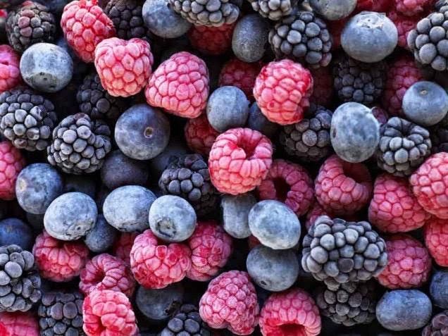 Berries congeladas de 206 Kcal