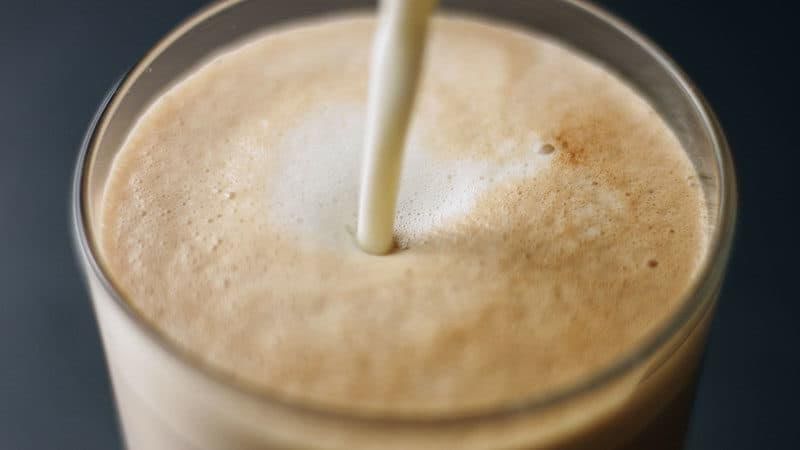 Latte de vainilla sin café de 90 Kcal