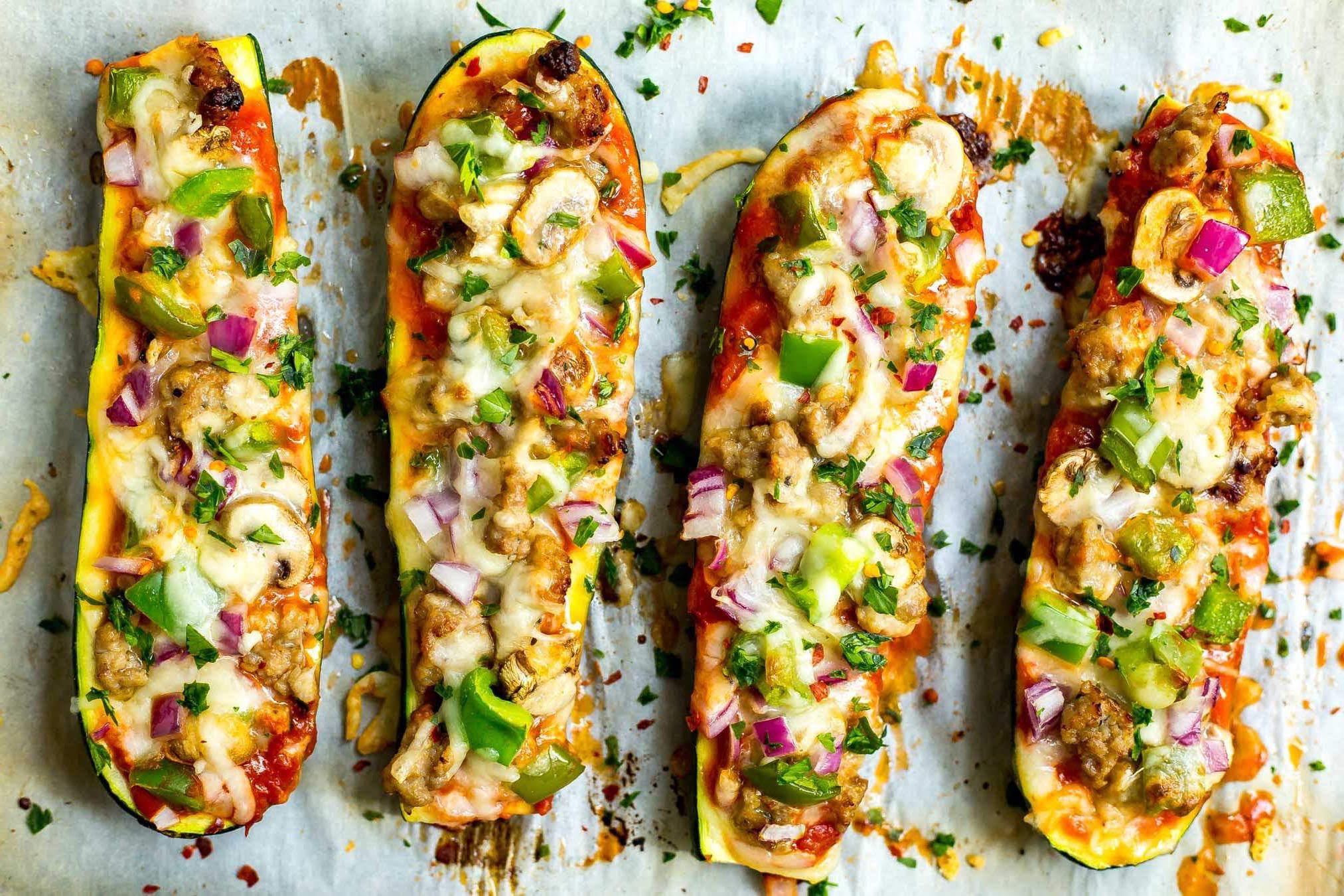 Pizza de calabaza en sartén de 204.2 Kcal Receta fácil en la app Avena