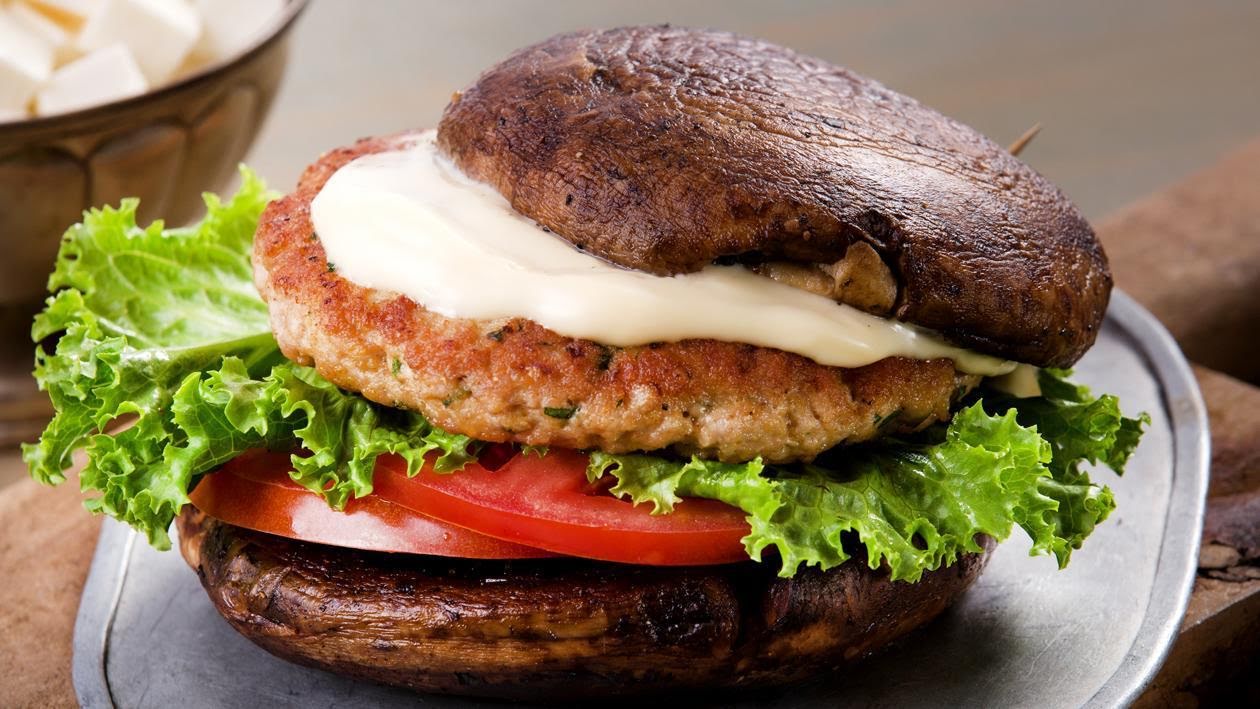 Hamburguesa de portobello de 270.3 Kcal