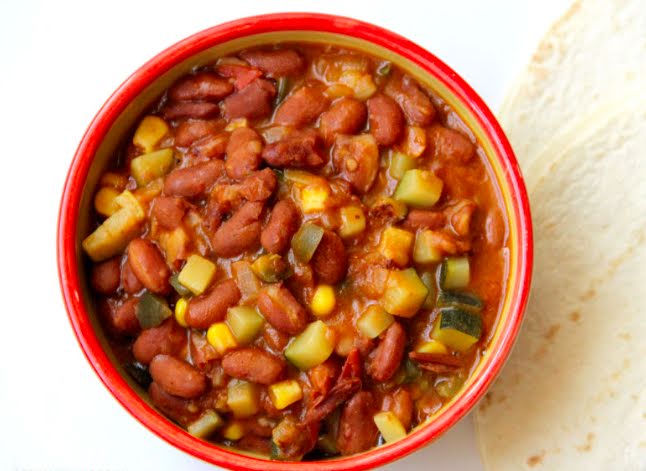 Chili vegano de 284.2 Kcal