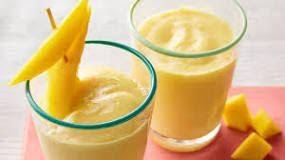 Smoothie de mango y linaza de 196.06 Kcal