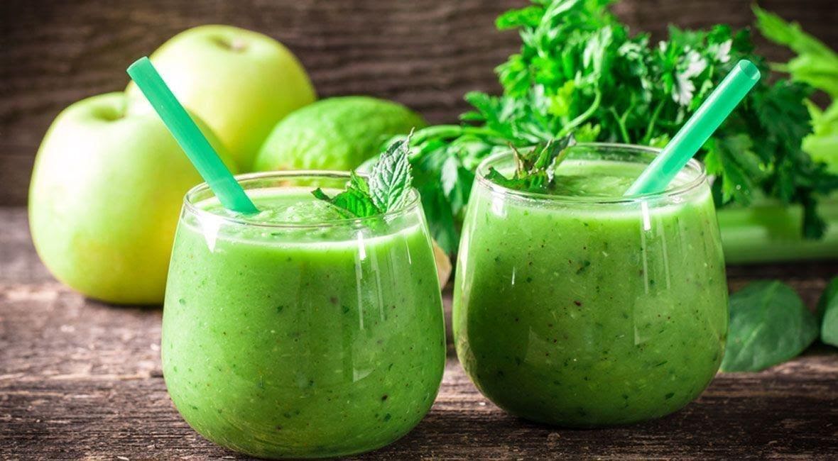 Licuado verde de 238 Kcal