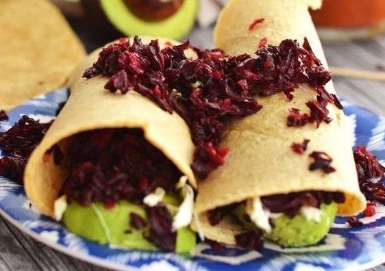 Tacos de jamaica por Avena Salud - Receta fácil en la app para nutriólogos  Avena