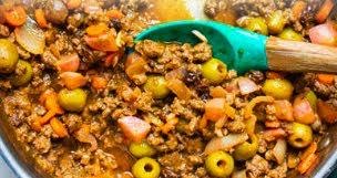 Picadillo cubano de 304 Kcal