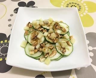 Nuez, cacahuate y pepino 