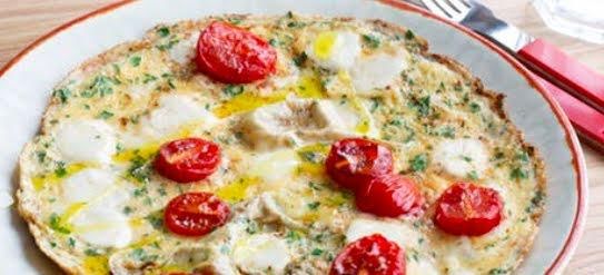 Omelette caprese de 229.2 Kcal