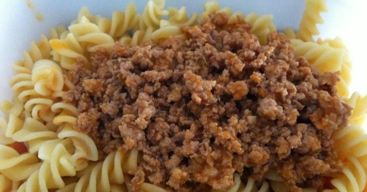 Pasta with turkey bolognese de 256 Kcal