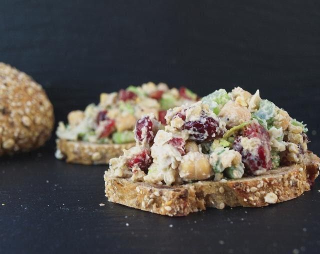 Toast with tuna salad