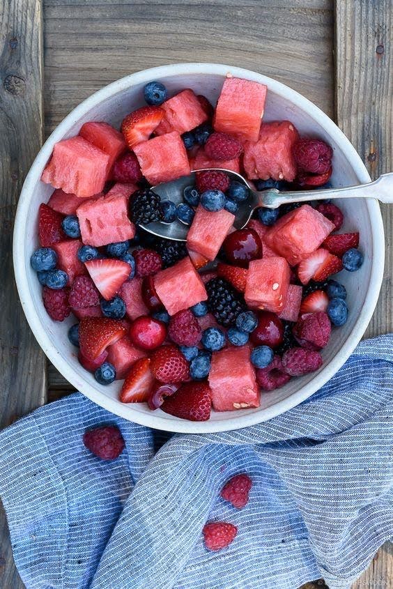 Snack de frutos rojos de 232 Kcal