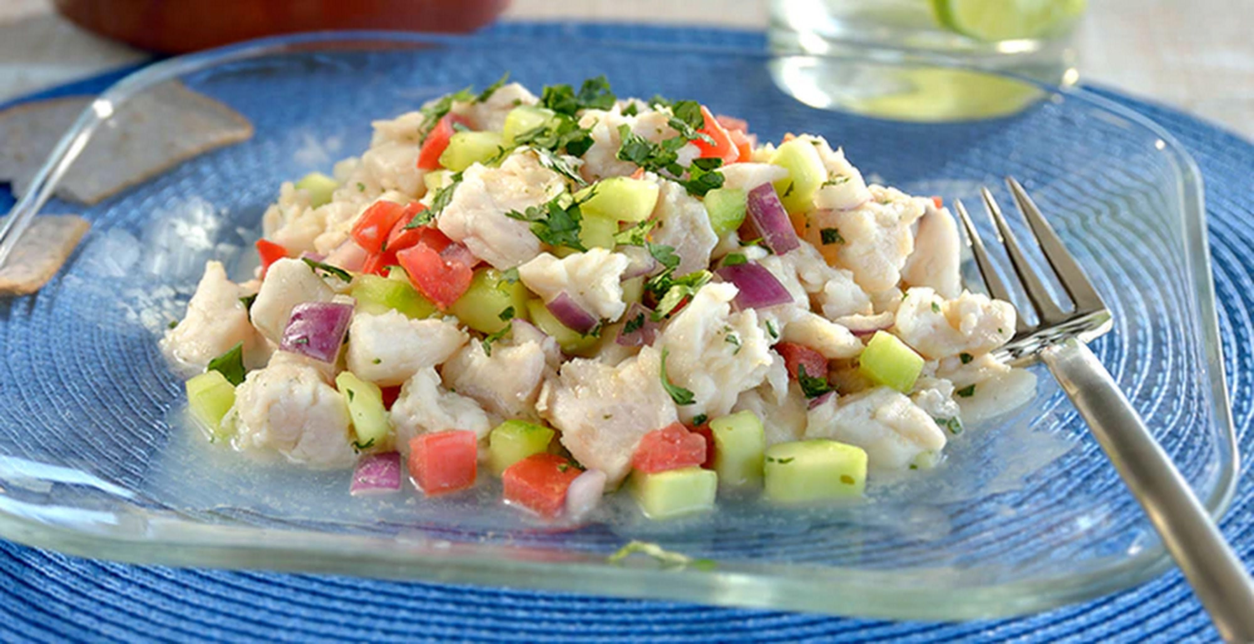 Fish ceviche de 189.2 Kcal