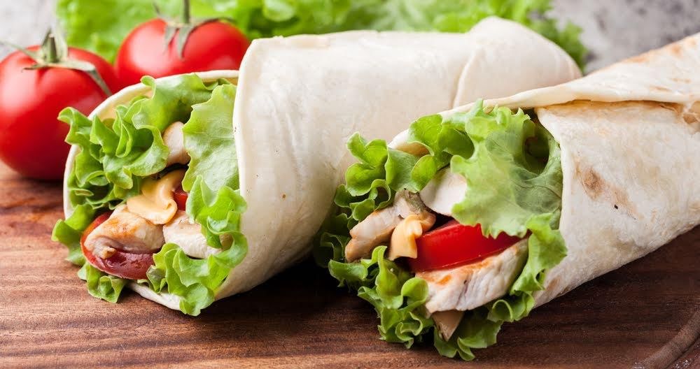 Panela and vegetable wrap de 219 Kcal Receta fácil en la app Avena