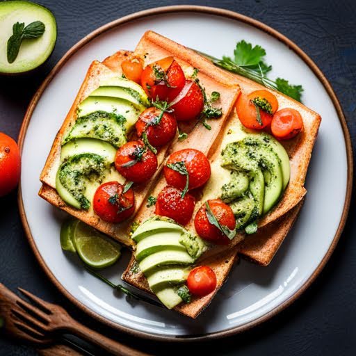 Toast de salmon ahumado y huevo de 260 Kcal