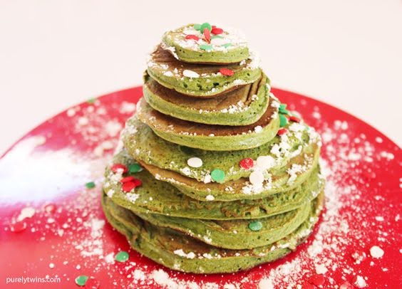 Hotcakes de Espinacas Navideños