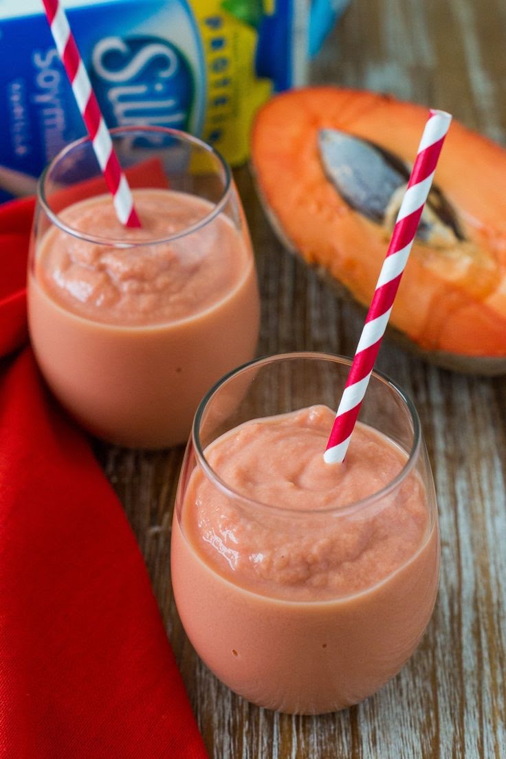 Smoothie de mamey con avena