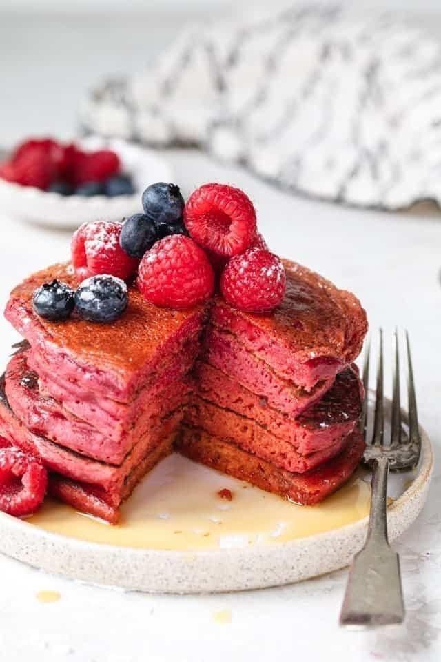 Red Velvet Pancakes