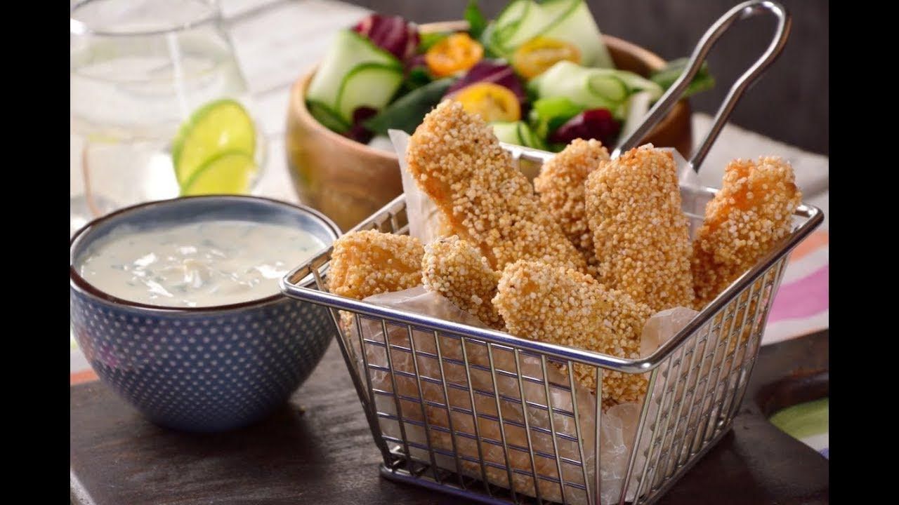 Nuggets saludables con ensalada