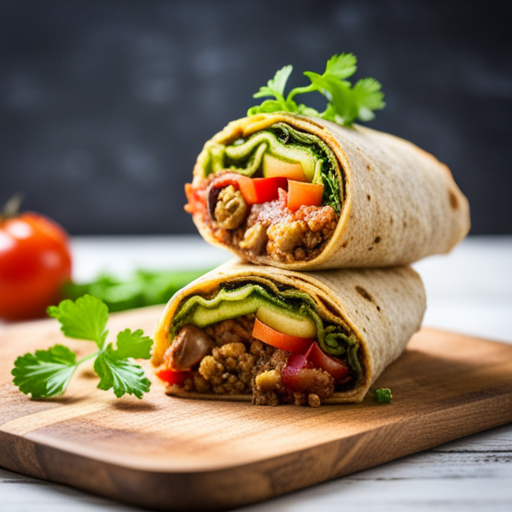 Burrito de molida de res de 227 Kcal