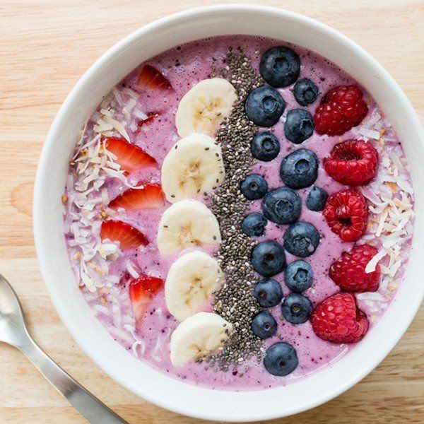 Berry Banana Smoothie Bowl de 326 Kcal