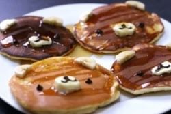 Hotcakes divertidos de 227 Kcal