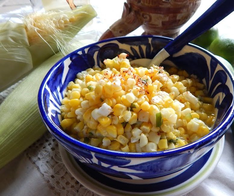 Mix de elotes con cilantro de 132 Kcal