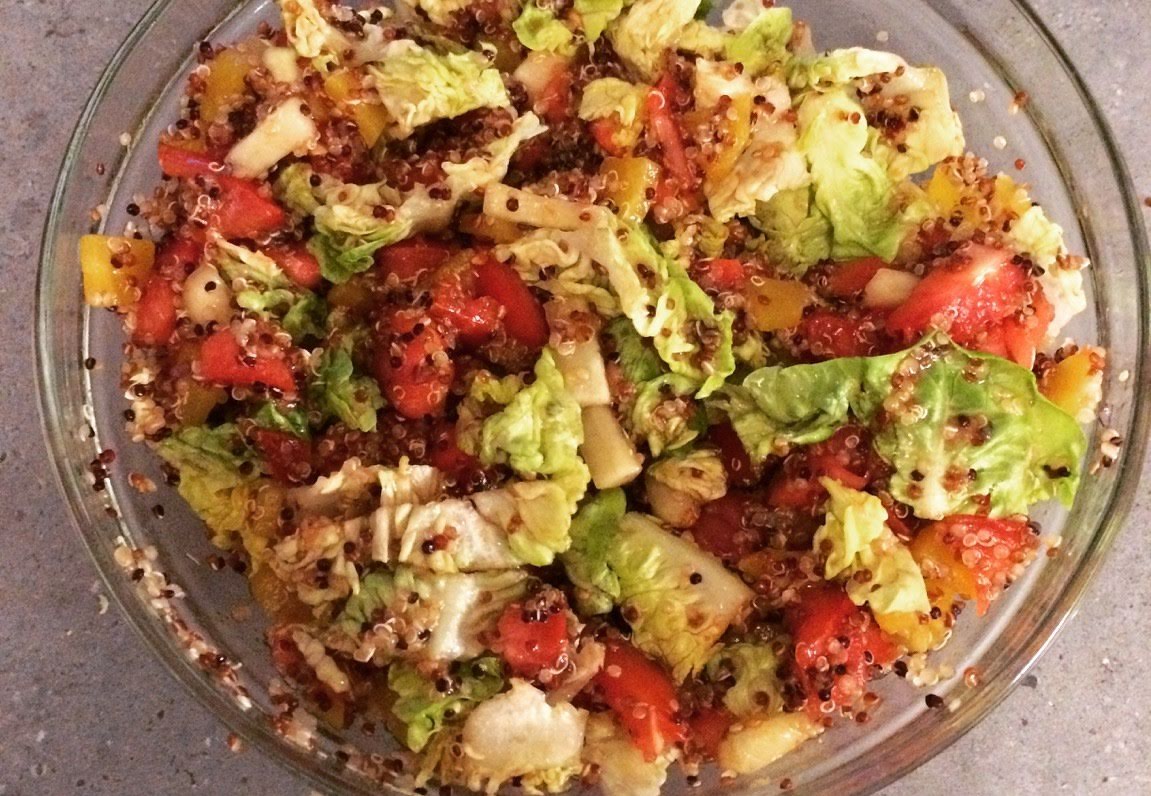 Ensalada de quinoa de 116 Kcal