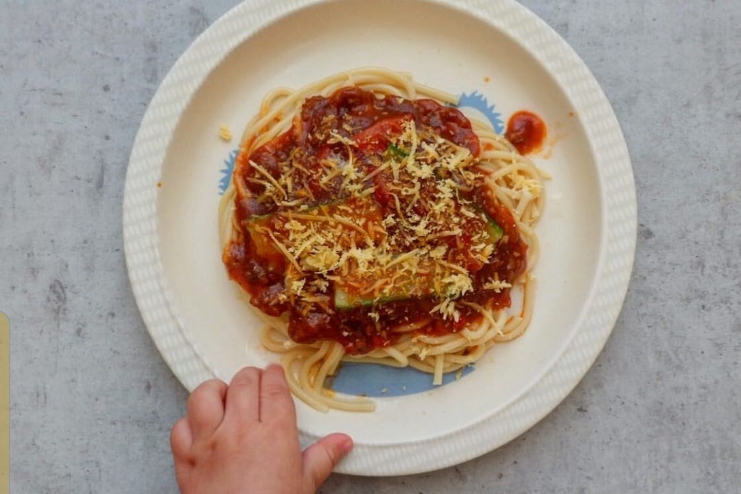 Spaguetti con calabacitas de 177 Kcal