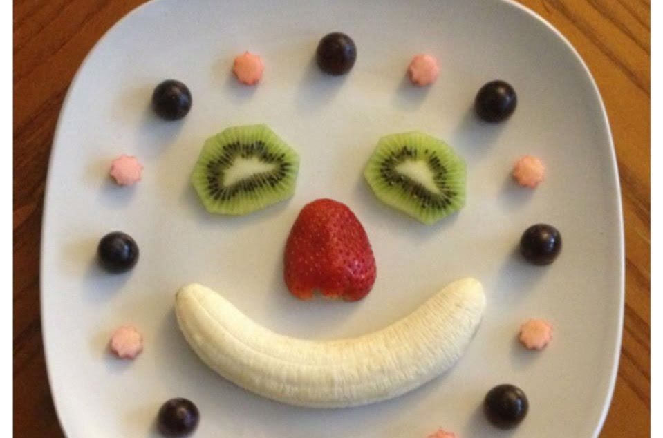 Cara feliz de frutas de 292 Kcal