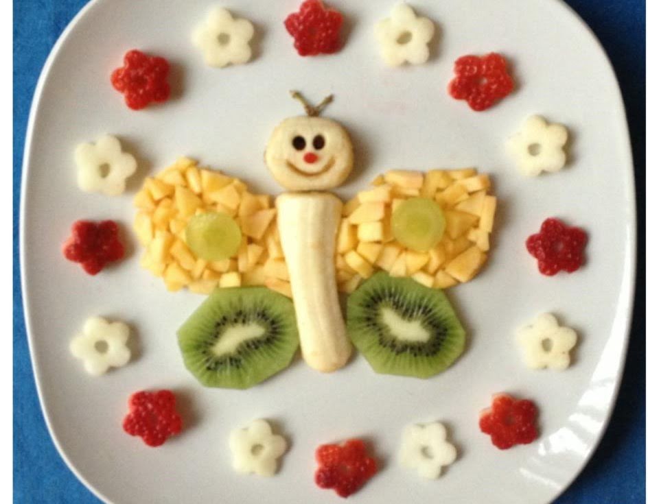 Mariposa de frutas de 348 Kcal