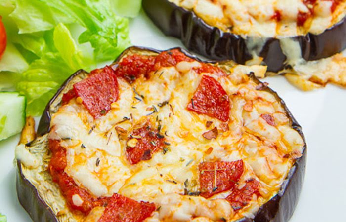 Pizzas de berenjena de 201.2 Kcal