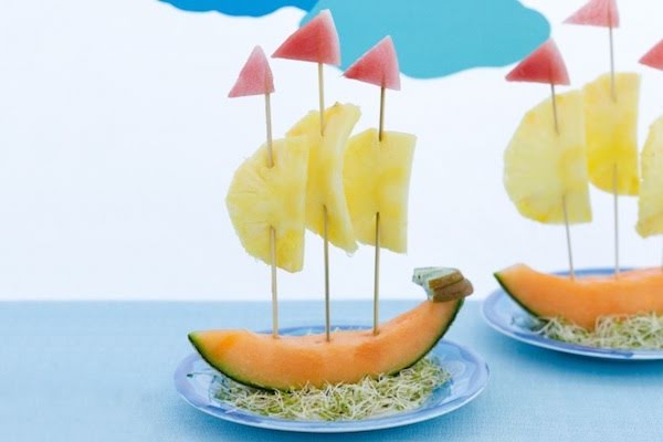 Barcos de frutas de 234 Kcal