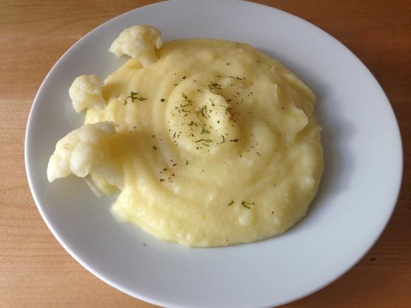 Puré de papa y coliflor