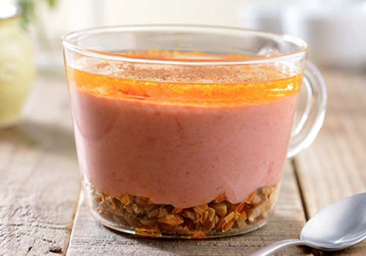 Postre de mamey y miel de agave de 342 Kcal - Receta fácil en la app Avena