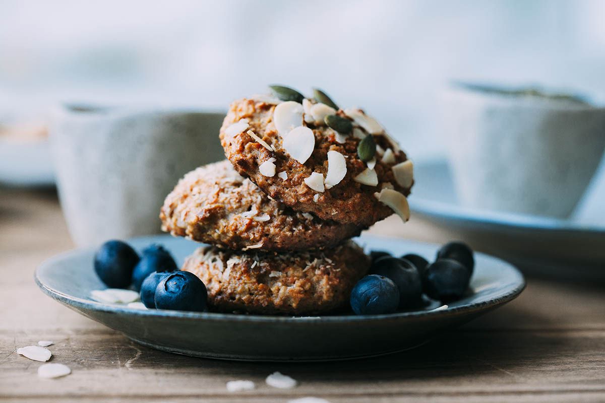 Galletas de zanahoria y avena de 369 Kcal