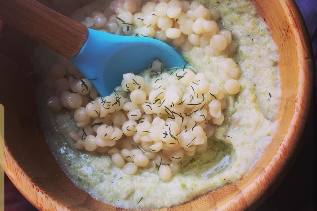 Papilla de arroz, hinojo y apio con pasta de 160 Kcal